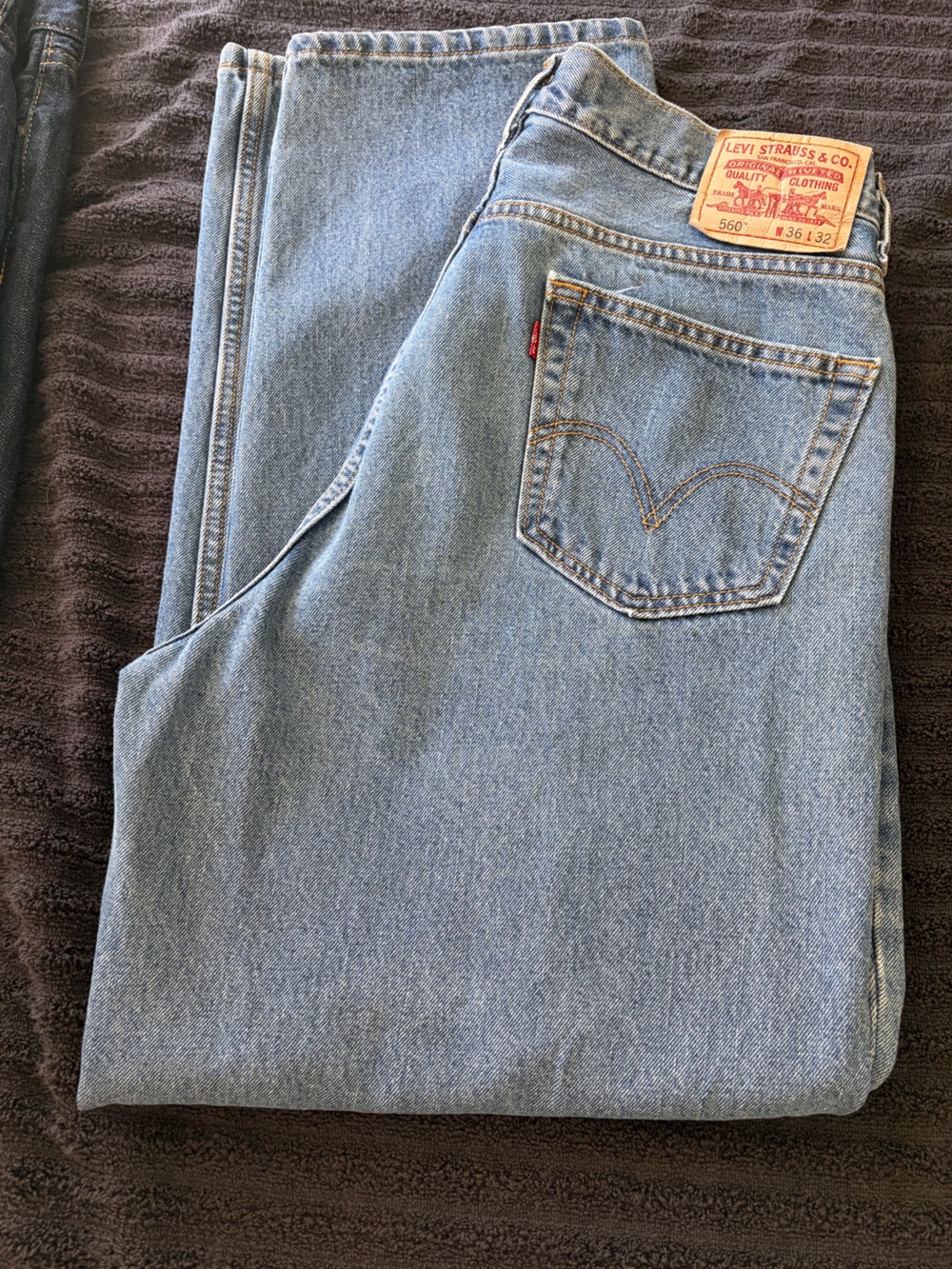 Levi's 560 Mens Comfort Fit-5 pocket 100% Cotton